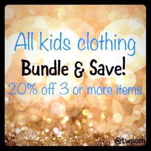 20% off kids clothing of 3 or more items